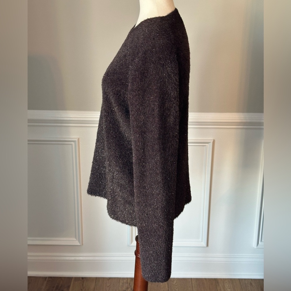 Vince Lurex Eyelash Knit Pullover Sweater Top size XL - Picture 7 of 14